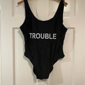 Trouble One Piece Bathing Suit
